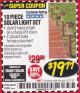 Harbor Freight Coupon 10 PIECE STAINLESS STEEL SOLAR LIGHT SET Lot No. 60560/66249/69461 Expired: 3/31/18 - $19.77
