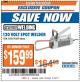Harbor Freight ITC Coupon 120 VOLT SPOT WELDER Lot No. 61205/45689 Expired: 8/15/17 - $159.99