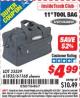 Harbor Freight ITC Coupon 11" TOOL BAG Lot No. 61168/35539/61835 Expired: 11/30/15 - $4.99
