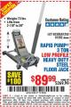 Harbor Freight Coupon RAPID PUMP 3 TON LOW PROFILE HEAVY DUTY STEEL FLOOR JACK Lot No. 64264/64266/64879/64881/61282/62326/61253 Expired: 12/9/16 - $89.99