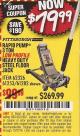 Harbor Freight Coupon RAPID PUMP 3 TON LOW PROFILE HEAVY DUTY STEEL FLOOR JACK Lot No. 64264/64266/64879/64881/61282/62326/61253 Expired: 12/31/16 - $79.99