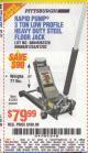 Harbor Freight Coupon RAPID PUMP 3 TON LOW PROFILE HEAVY DUTY STEEL FLOOR JACK Lot No. 64264/64266/64879/64881/61282/62326/61253 Expired: 6/15/15 - $79.99