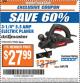 Harbor Freight ITC Coupon 3-1/4" ELECTRIC PLANER Lot No. 61691/91062 Expired: 11/22/16 - $27.99