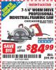 Harbor Freight ITC Coupon 7-1/4" WORM DRIVE PROFESSIONAL INDUSTRIAL FRAMING SAW Lot No. 68988 Expired: 2/28/15 - $84.99