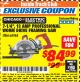 Harbor Freight ITC Coupon 7-1/4" WORM DRIVE PROFESSIONAL INDUSTRIAL FRAMING SAW Lot No. 68988 Expired: 1/31/18 - $84.99