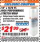 Harbor Freight ITC Coupon 18"  1470 FT. HIGH PERFORMANCE STRETCH WRAP Lot No. 61571/94172 Expired: 9/30/17 - $21.99