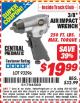 Harbor Freight ITC Coupon 3/8" AIR IMPACT WRENCH Lot No. 93296 Expired: 2/28/15 - $19.99