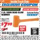 Harbor Freight ITC Coupon 3 LB. NEON DEAD BLOW HAMMER Lot No. 69002/41799 Expired: 11/30/17 - $7.99