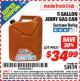 Harbor Freight ITC Coupon 5 GALLON JERRY CAN Lot No. 60402/99551 Expired: 4/30/16 - $34.99