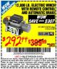 Harbor Freight Coupon 12,000 LB. ELECTRIC WINCH WITH REMOTE CONTROL AND AUTOMATIC BRAKE Lot No. 68142/61256/60813/61889 Expired: 3/15/15 - $292.44