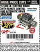 Harbor Freight Coupon 12,000 LB. ELECTRIC WINCH WITH REMOTE CONTROL AND AUTOMATIC BRAKE Lot No. 68142/61256/60813/61889 Expired: 2/28/17 - $289.99