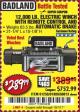 Harbor Freight Coupon 12,000 LB. ELECTRIC WINCH WITH REMOTE CONTROL AND AUTOMATIC BRAKE Lot No. 68142/61256/60813/61889 Expired: 10/1/17 - $289.99