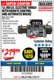 Harbor Freight Coupon 12,000 LB. ELECTRIC WINCH WITH REMOTE CONTROL AND AUTOMATIC BRAKE Lot No. 68142/61256/60813/61889 Expired: 12/31/17 - $279.99