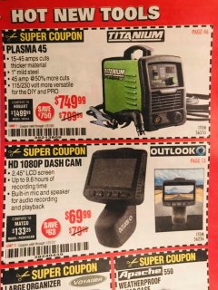 Harbor Freight Coupon OUTLOOK HD 1080P DASH CAMERA  Lot No. 56226 Expired: 1/20/20 - $69.99