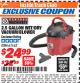 Harbor Freight ITC Coupon 2.5 GALLON WET/DRY VACUUM/BLOWER Lot No. 90981/61162 Expired: 3/31/18 - $24.99