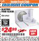 Harbor Freight ITC Coupon ELECTRIC FOOD SLICER Lot No. 69460 Expired: 12/31/17 - $24.99
