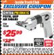 Harbor Freight ITC Coupon PISTOL GRIP AIR SHEARS Lot No. 98580 Expired: 4/30/18 - $25.99