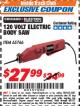 Harbor Freight ITC Coupon 120 VOLT ELECTRIC BODY SAW Lot No. 65766 Expired: 8/31/17 - $27.99
