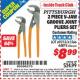 Harbor Freight ITC Coupon 2 PIECE V-JAW GROOVE JOINT PLIERS Lot No. 69313/61566/44874 Expired: 11/30/15 - $8.99