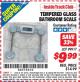 Harbor Freight ITC Coupon TEMPERED GLASS BATHROOM SCALE Lot No. 99917 Expired: 2/28/15 - $9.99