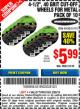 Harbor Freight Coupon WARRIOR 4-1/2" CUT-OFF WHEELS FOR METAL - PACK OF 10 Lot No. 61195/45430 Expired: 2/28/15 - $5.99