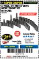 Harbor Freight Coupon 37 PIECE 3/8" AND 1/2" DRIVE COMBINATION IMPACT SOCKET SET Lot No. 68011 Expired: 10/31/17 - $24.99