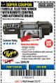 Harbor Freight Coupon 5000 LB. ELECTRIC WINCH WITH REMOTE CONTROL AND AUTOMATIC BRAKE Lot No. 61384/61605/68144 Expired: 7/31/17 - $164.99