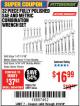Harbor Freight Coupon 32 PIECE FULLY POLISHED SAE & METRIC COMBINATION WRENCH SET Lot No. 68854/61261 Expired: 3/19/18 - $16.99