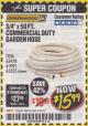 Harbor Freight Coupon 3/4" X 50 FT. COMMERCIAL DUTY GARDEN HOSE Lot No. 61769/63478/63335 Expired: 4/30/18 - $15.99