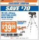 Harbor Freight ITC Coupon 20-60 x 60mm SPOTTING SCOPE WITH TRIPOD Lot No. 62774/94555 Expired: 8/1/17 - $39.99