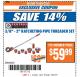 Harbor Freight ITC Coupon 3/8" -  2" RATCHETING PIPE THREADER SET Lot No. 62353 Expired: 2/20/18 - $59.99