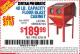 Harbor Freight Coupon 40 LB. CAPACITY FLOOR BLAST CABINET Lot No. 68893/62144/93608 Expired: 6/20/15 - $189.99