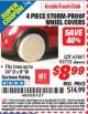 Harbor Freight ITC Coupon 4 PIECE STORM-PROOF WHEEL COVERS Lot No. 93715/61841 Expired: 9/30/15 - $8.99