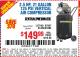 Harbor Freight Coupon 2.5 HP, 21 GALLON 125 PSI VERTICAL AIR COMPRESSOR Lot No. 67847/61454/61693/69091/62803/63635 Expired: 7/17/15 - $149.99