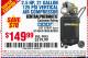 Harbor Freight Coupon 2.5 HP, 21 GALLON 125 PSI VERTICAL AIR COMPRESSOR Lot No. 67847/61454/61693/69091/62803/63635 Expired: 2/2/16 - $149.99