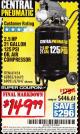 Harbor Freight Coupon 2.5 HP, 21 GALLON 125 PSI VERTICAL AIR COMPRESSOR Lot No. 67847/61454/61693/69091/62803/63635 Expired: 2/28/17 - $149.99