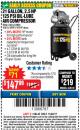 Harbor Freight Coupon 2.5 HP, 21 GALLON 125 PSI VERTICAL AIR COMPRESSOR Lot No. 67847/61454/61693/69091/62803/63635 Expired: 11/22/17 - $147.99