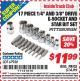 Harbor Freight ITC Coupon 17 PIECE 1/4" AND 3/8" DRIVE E-SOCKET AND BIT SET Lot No. 67930 Expired: 3/31/15 - $11.99