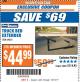Harbor Freight ITC Coupon TRUCK BED EXTENDER Lot No. 69650 Expired: 10/10/17 - $44.99