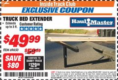 Harbor Freight ITC Coupon TRUCK BED EXTENDER Lot No. 69650 Expired: 6/30/18 - $49.99