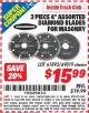 Harbor Freight ITC Coupon 3 PIECE 4" ASSORTED DIAMOND BLADES FOR MASONRY Lot No. 61893/69019 Expired: 3/31/15 - $15.99