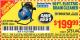 Harbor Freight Coupon 50 FT. ELECTRIC DRAIN CLEANER Lot No. 68285/61856 Expired: 2/20/16 - $199.99