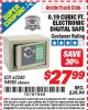Harbor Freight ITC Coupon 0.19 CUBIC FT. ELECTRONIC DIGITAL SAFE Lot No. 62240/94985/62982/62981 Expired: 3/31/15 - $27.99