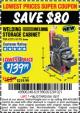 Harbor Freight Coupon WELDING STORAGE CABINET Lot No. 62275/61705 Expired: 1/2/17 - $139.99
