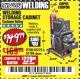 Harbor Freight Coupon WELDING STORAGE CABINET Lot No. 62275/61705 Expired: 3/1/18 - $149.99