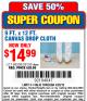 Harbor Freight Coupon 9 FT. x 12 FT. CANVAS DROP CLOTH Lot No. 69308/38109 Expired: 4/20/15 - $14.99