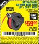 Harbor Freight Coupon RETRACTABLE AIR HOSE REEL WITH 3/8" x 50 FT. HOSE Lot No. 93897/69265/62344 Expired: 9/26/15 - $59.99