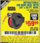 Harbor Freight Coupon RETRACTABLE AIR HOSE REEL WITH 3/8" x 50 FT. HOSE Lot No. 93897/69265/62344 Expired: 10/23/15 - $59.99