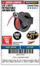 Harbor Freight Coupon RETRACTABLE AIR HOSE REEL WITH 3/8" x 50 FT. HOSE Lot No. 93897/69265/62344 Expired: 3/18/18 - $57.99