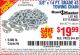 Harbor Freight Coupon 3/8" x 14 FT. GRADE 43 TOWING CHAIN Lot No. 97711/60658 Expired: 6/1/15 - $19.99